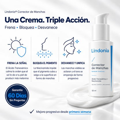Lindonia® Crema Coreana Antimanchas: Aclara manchas desde la primera semana